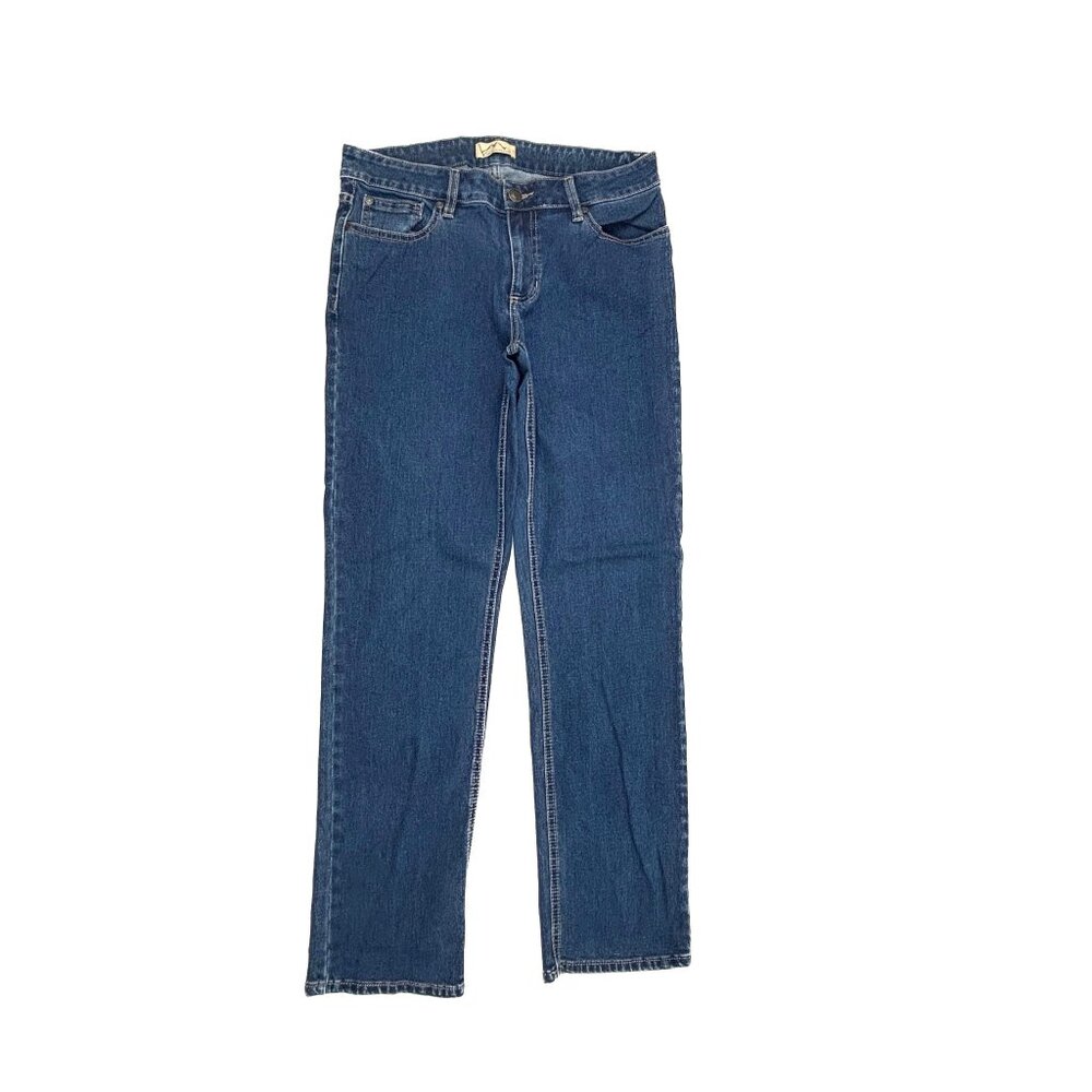 Blue Mountain Straight Leg Women's size‎ 12 Dark Wash Blue Denim Jeans